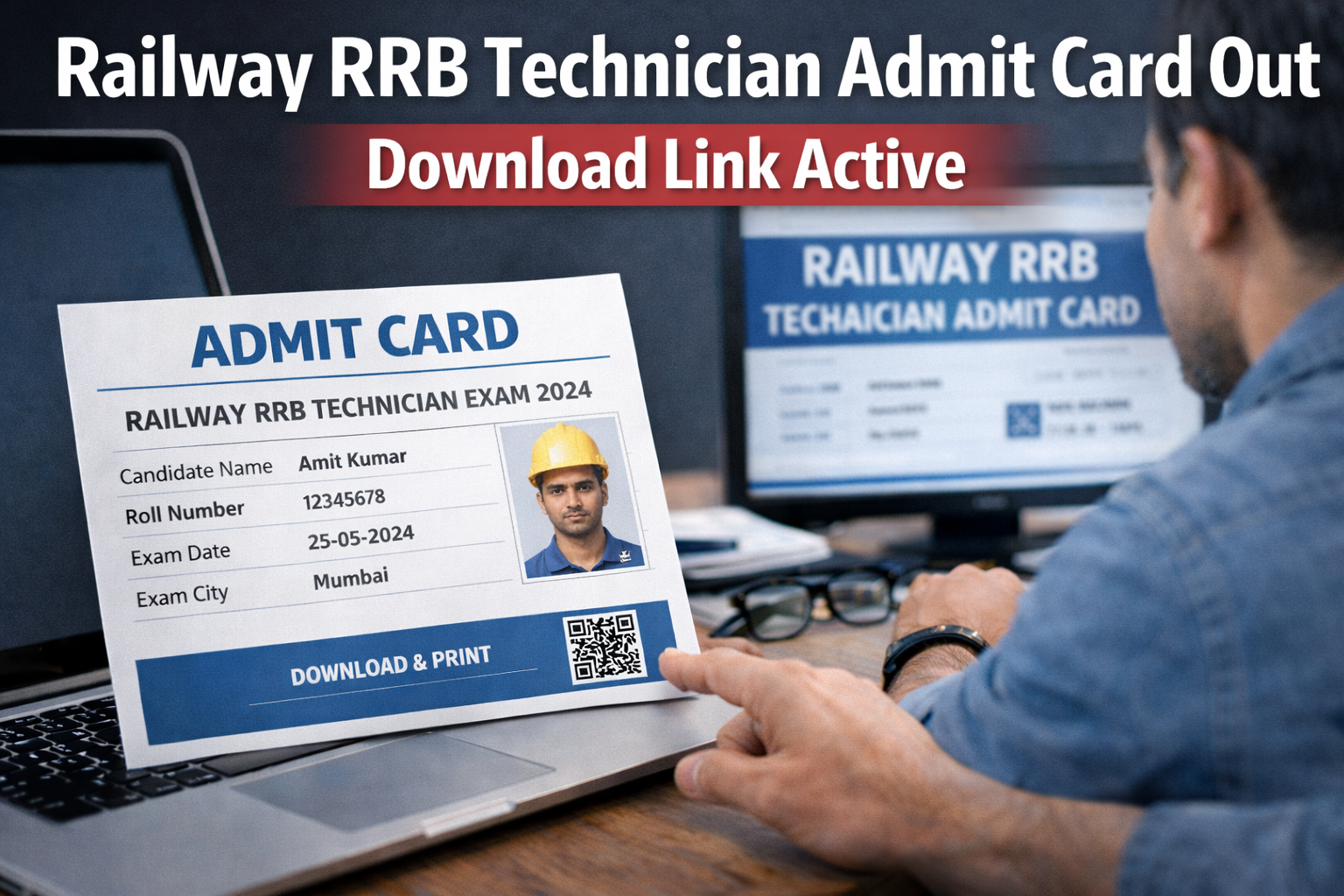 Railway RRB Technician Admit Card Out | Download Link Active